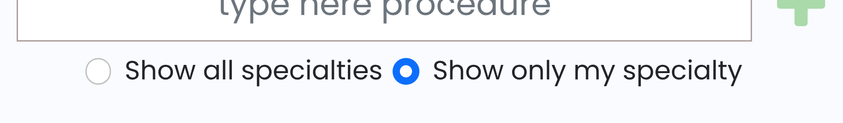 Access Procedure Libraries Across or Within Specialties